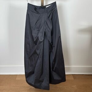 Monique Lhuillier Bridesmaids full A-line gray skirt, size 0